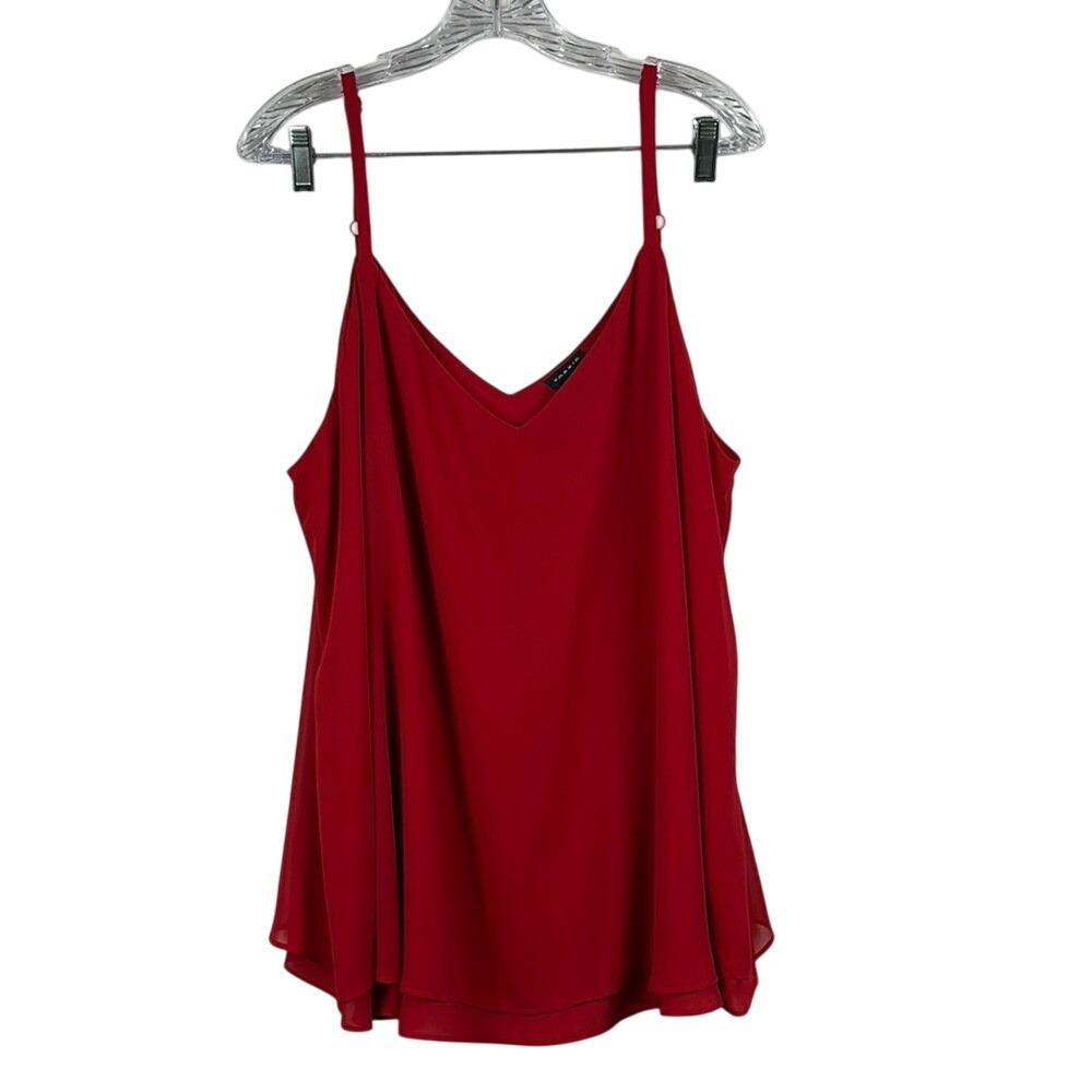 Torrid Sleeveless‎ Camisole Relaxed Top Womens Size 3 (3X 22-24) Red NWT